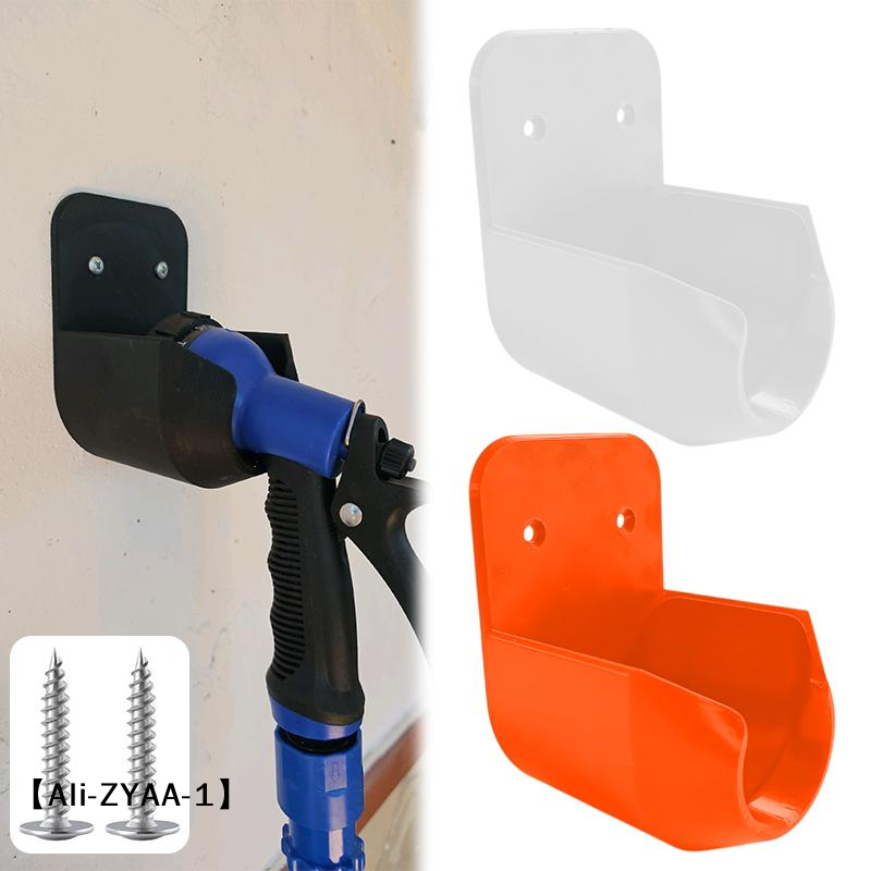 Gardening Tools Plastic - 【A】Wandmontierte Gartenschlauchdüsenhalterung mit Schrauben und Auslaufloch