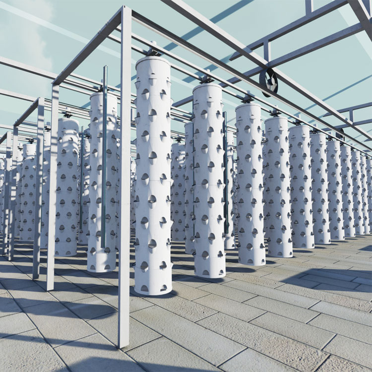 Hydroponic System - Intelligente hängende Säule, hydroponischer rotierender Turm,