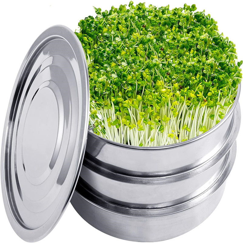 Hydroponic System - Pflanzenkeimungsset aus Edelstahl, Hydrokultur-Anbausystem, Kits für