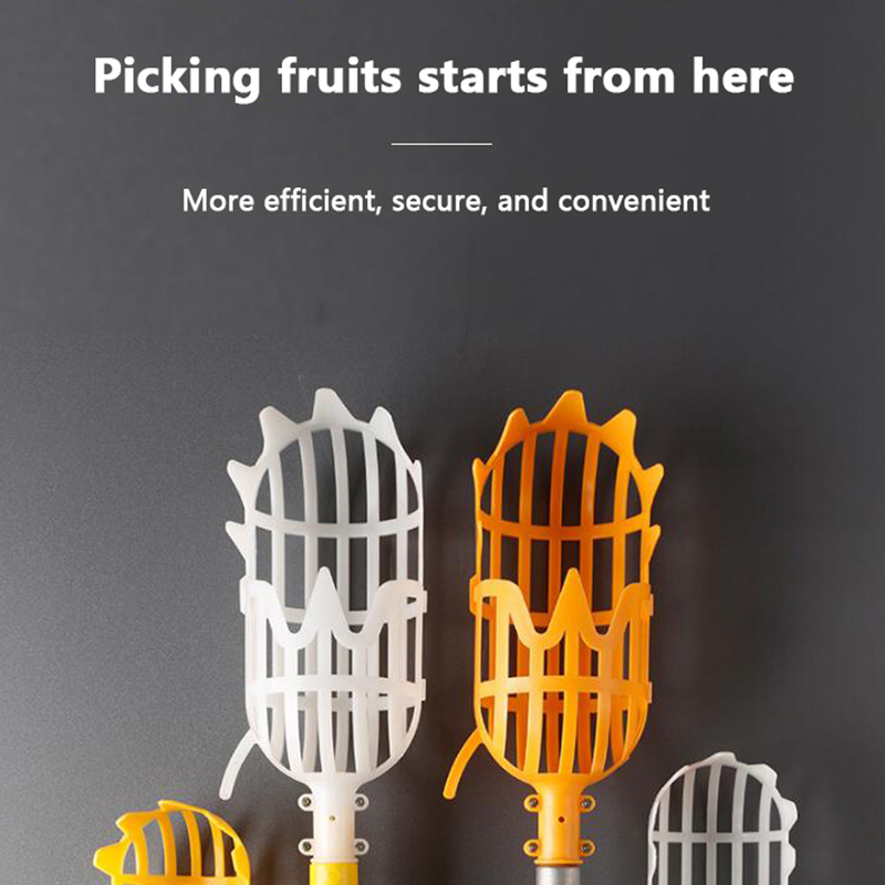 Gardening Tools Basket - Fruchtpflücker-Set: Gartenkorb und Kunststoff-Fruchtpflückerkopf für Loquat,