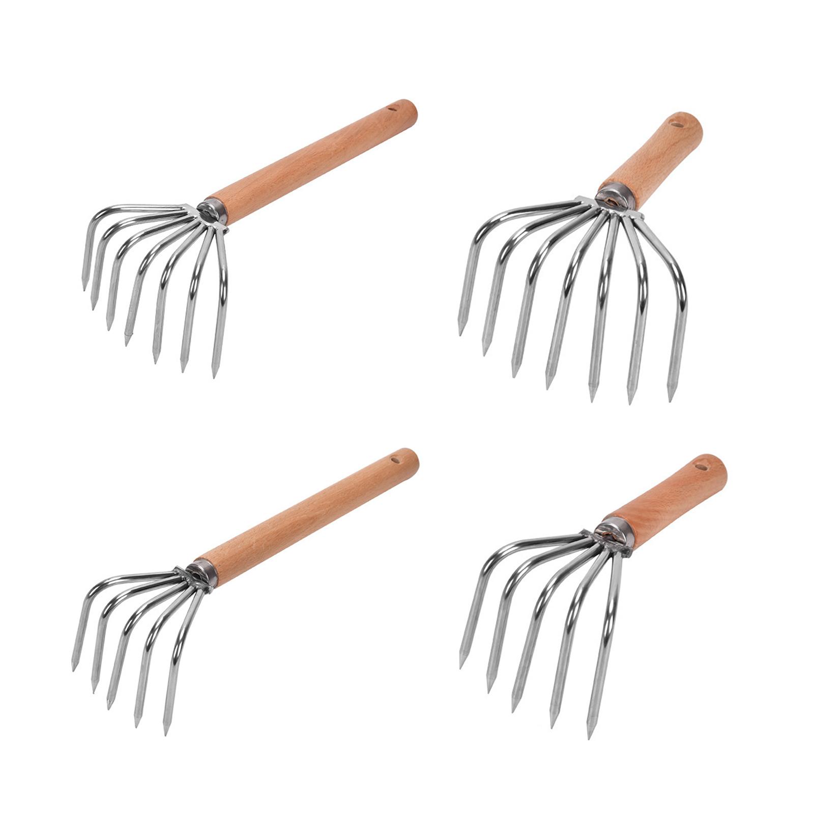 Gardening Hand Tools Yard - Handrechen-Grubber, Krallen aus Edelstahl, leicht, Graben,