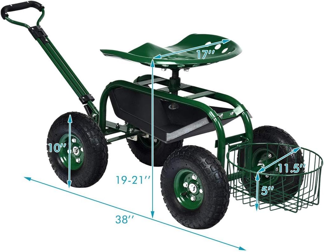 Gartenwagen mit Rollhocker, Ou – Gardening Tools Basket Bewertung und Preis