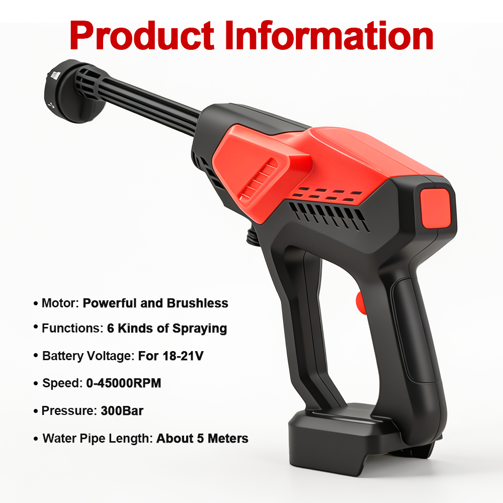 300Bar Bürstenloser Hochdruck- – Gardening Tools Battery Powered Bewertung und Preis
