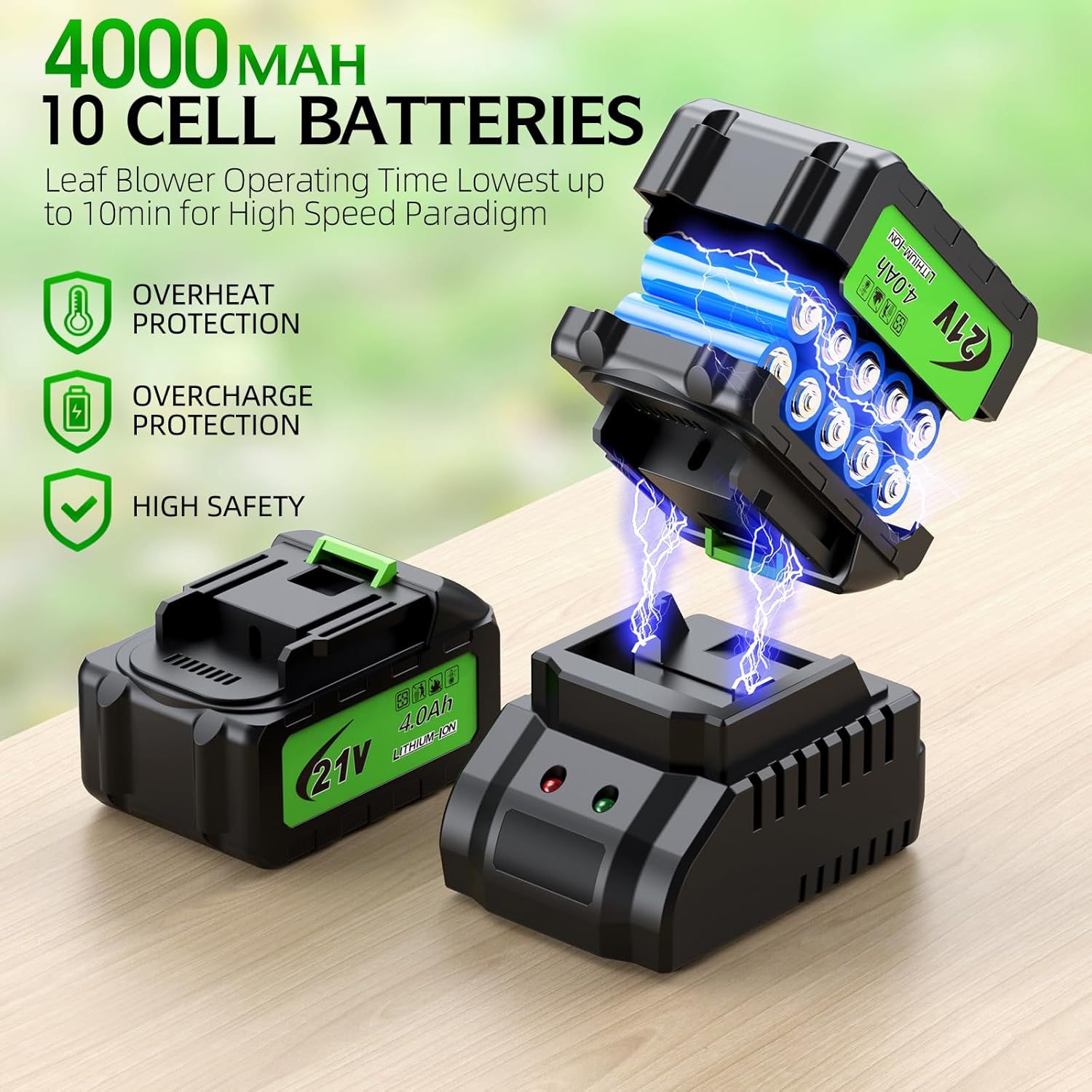 Kabelloser Elektrischer Laubbl – Gardening Tools Battery Powered Bewertung und Preis