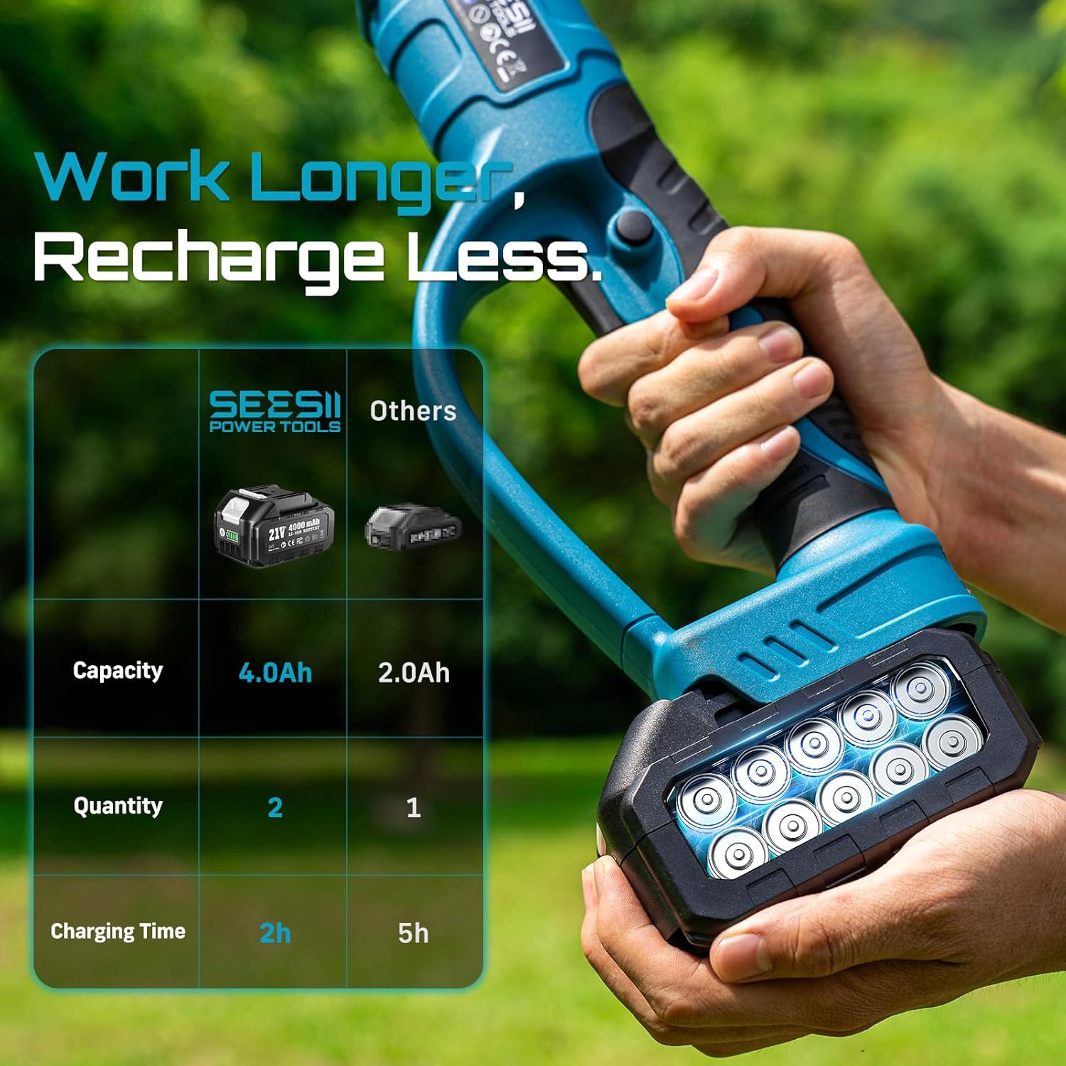 SEESII 2,5m bürstenlose Telesk – Gardening Tools Electric Bewertung und Preis