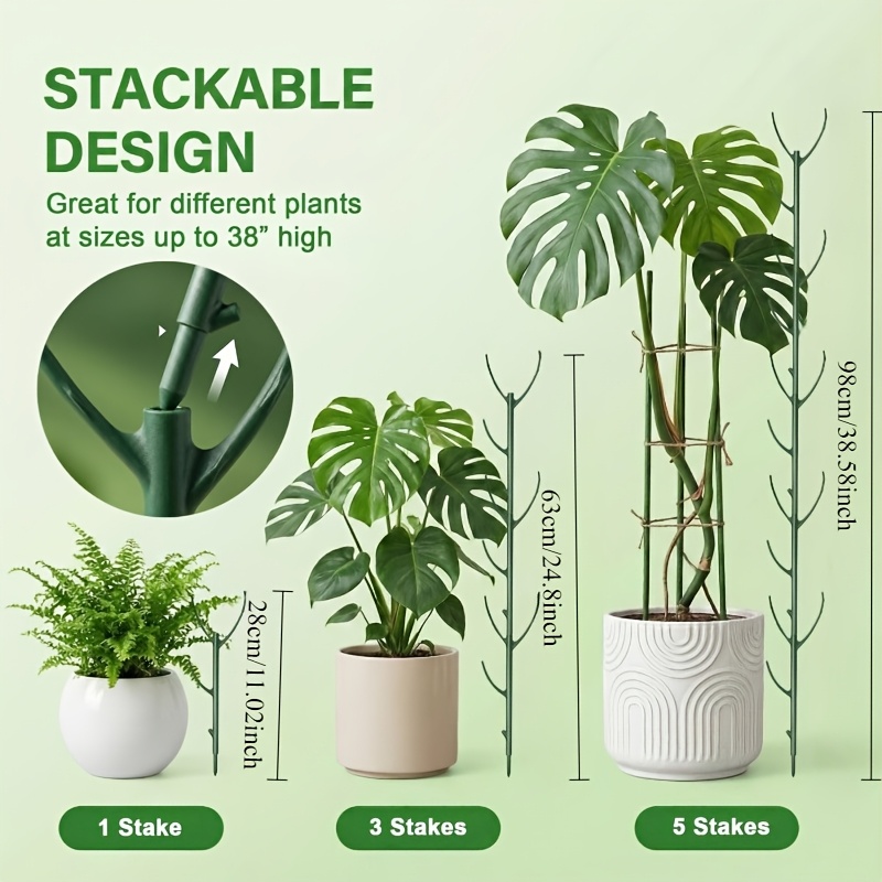 Monstera-Pflanzenstützstäbe, 5 – Gardening Tools Plastic Bewertung und Preis