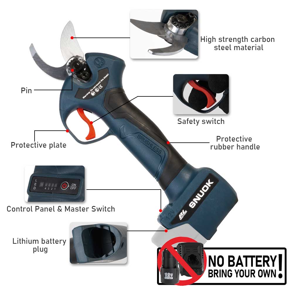 SNUOK 12V Bürstenlose Elektris – Gardening Tools Battery Powered Bewertung und Preis